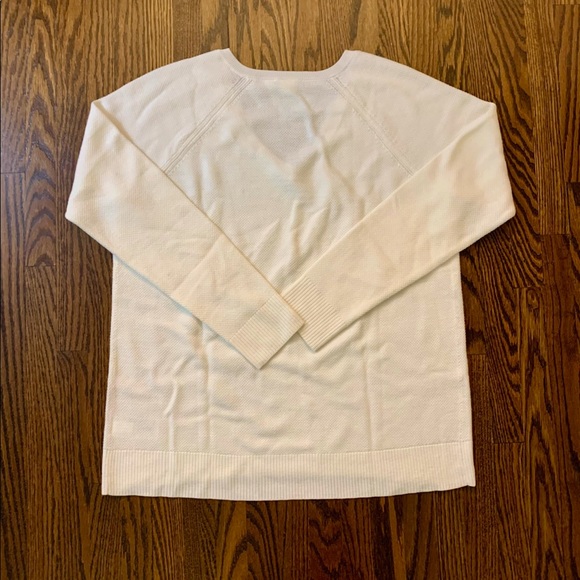 White V-Neck Sweater - Picture 4 of 4